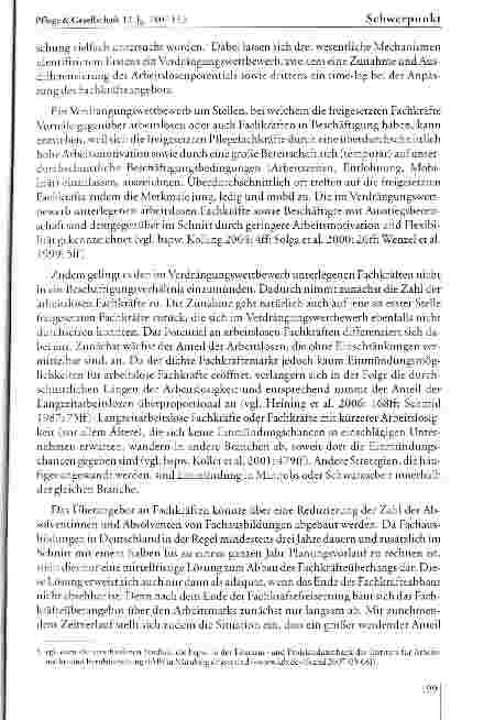 Vorschauseite 3: Nebenwirkungen von Innovationen auf dem Pflegearbeitsmarkt: