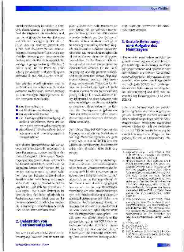 Vorschauseite 2: Rechtliche Betreuung - Soziale Betreuung: Aufgaben des Betreuers versus Aufgaben der Einrichtungen