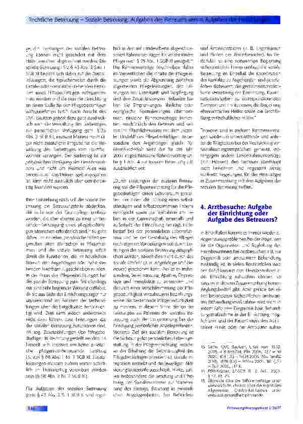 Vorschauseite 3: Rechtliche Betreuung - Soziale Betreuung: Aufgaben des Betreuers versus Aufgaben der Einrichtungen