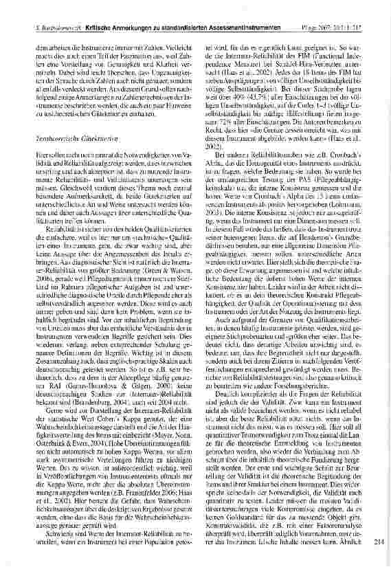 Vorschauseite 4: Einige kritische Anmerkungen zu standardisierten Assessment-instrumenten in der Pflege
