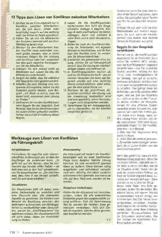 Vorschauseite 3: Konflikte: Beobachten oder eingreifen?