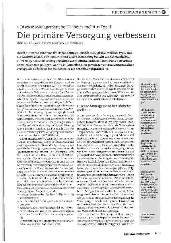 Vorschauseite 1: Die primäre Versorgung verbessern