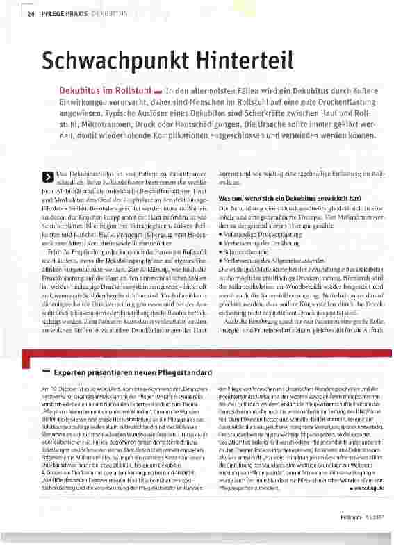 Vorschauseite 1: Schwachpunkt Hinterteil