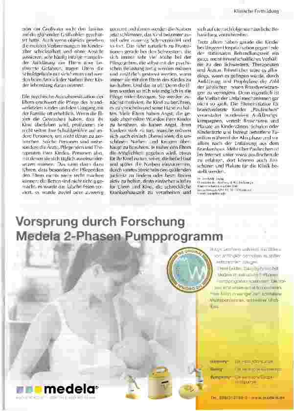 Vorschauseite 6: Die Behandlung und Pflege des brandverletzten Kindes