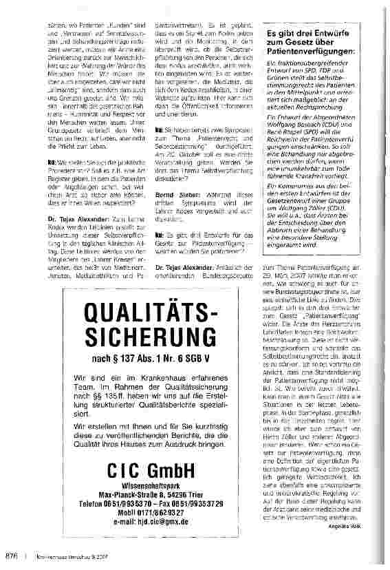 Vorschauseite 3: Im Zwiespalt zwischen Möglichem und Gewünschtem