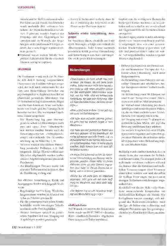 Vorschauseite 3: Die Verbesserung der gerontopsychiatrischen Basiskompetenz des Hausarztes - ein Pilotprojekt