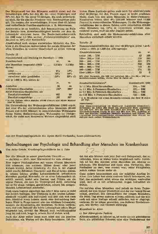 Vorschauseite 4: Zur Situation der alten Menschen in unserer Gesellschaft