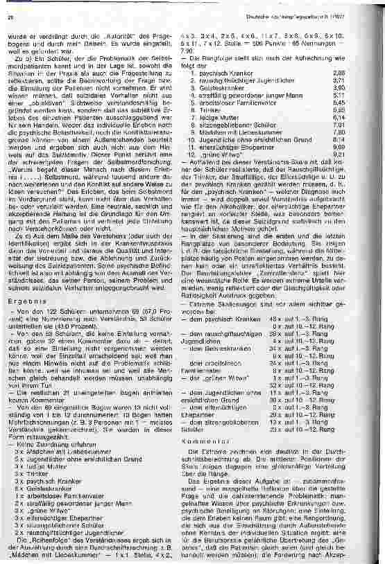 Vorschauseite 5: Einstellung von Krankenpflegeschülern zu Selbstmordpatienten