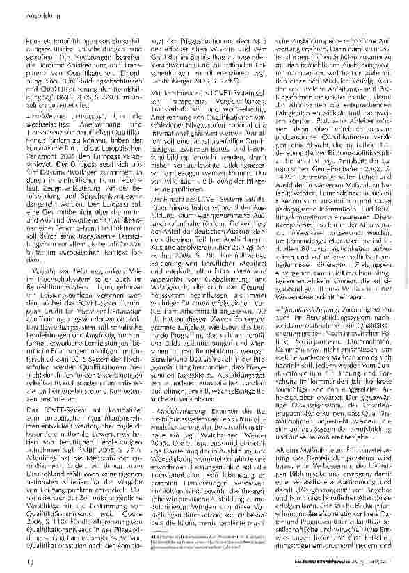 Vorschauseite 3: Europäisierung der Pflegebildung