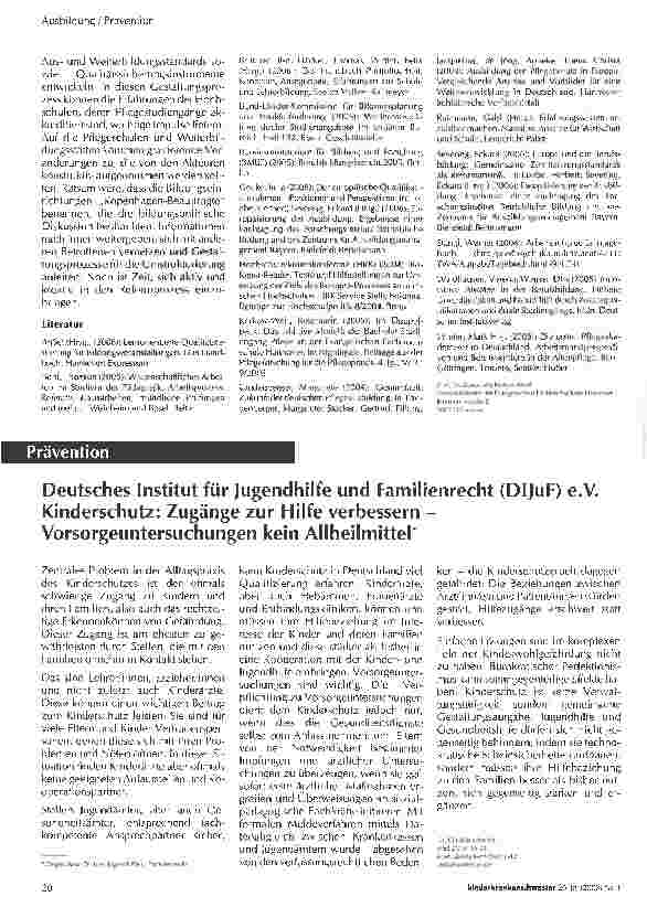 Vorschauseite 5: Europäisierung der Pflegebildung