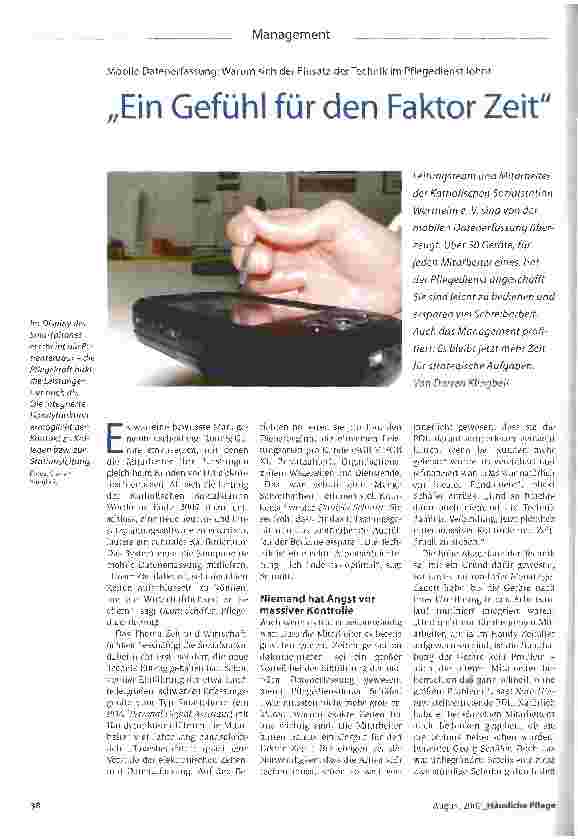 Vorschauseite 1: Ein Gefühl für den Faktor Zeit