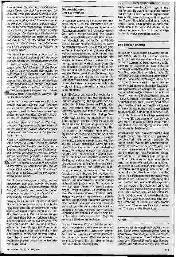 Vorschauseite 4: Die Pflege von Aids-Kranken