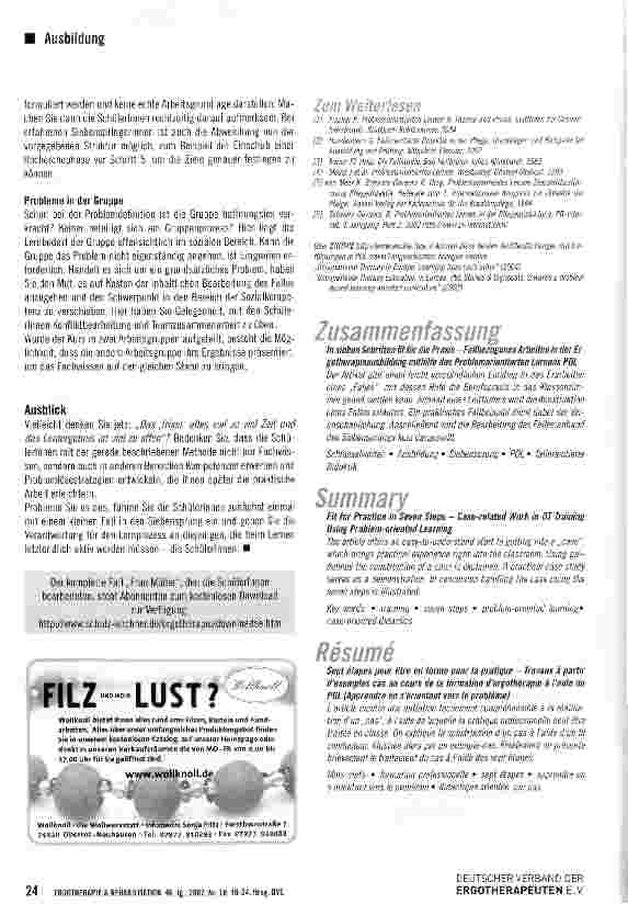Vorschauseite 6: In sieben Schritten fit für die Praxis