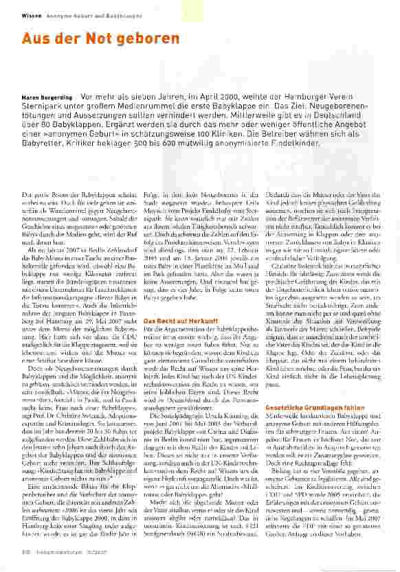 Vorschauseite 1: Aus der Not geboren