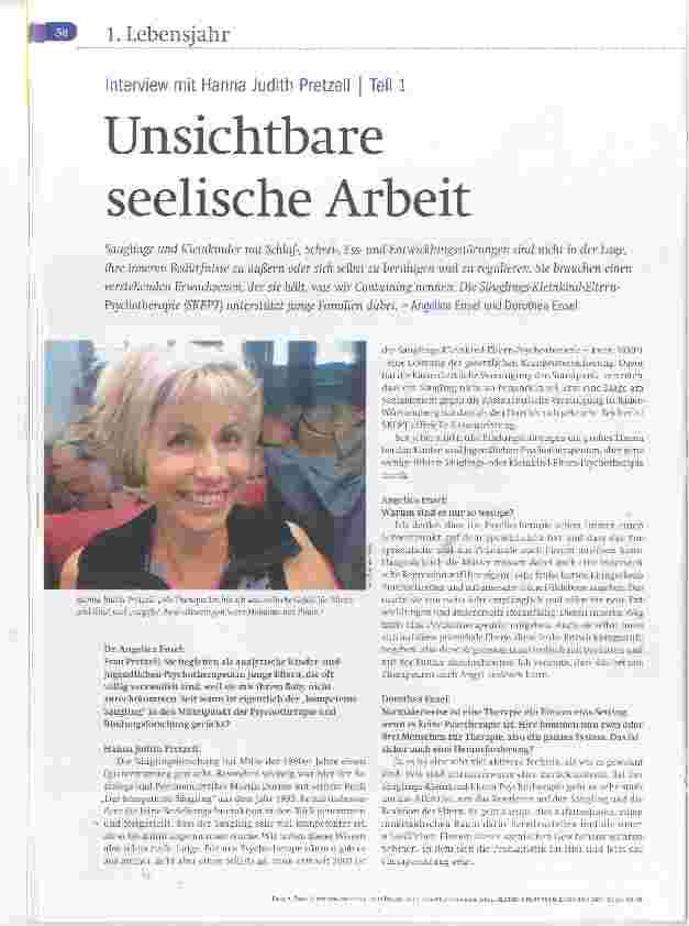 Vorschauseite 1: Interview mit Hanna Judith Pretzell I Teil 1 Unsichtbare seelische Arbeit