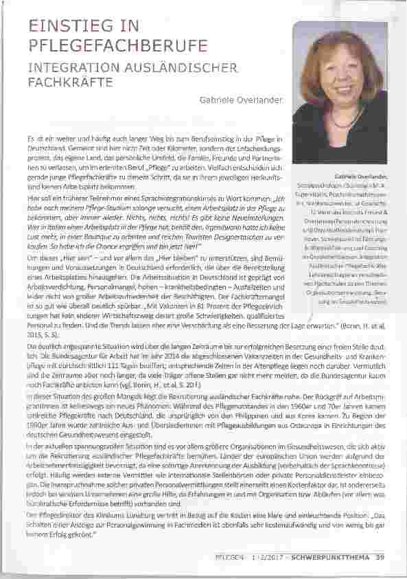 Vorschauseite 1: EINSTIEG IN PFLEGEFACHBERUFE