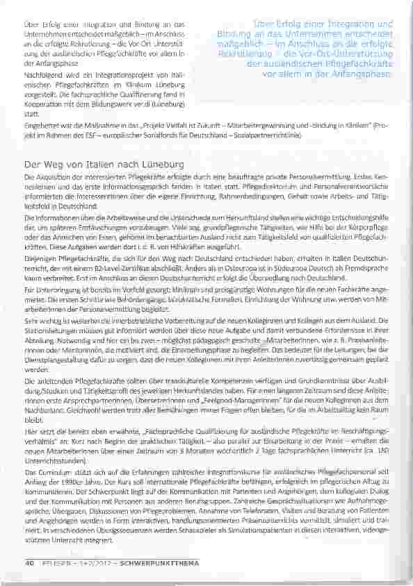 Vorschauseite 2: EINSTIEG IN PFLEGEFACHBERUFE