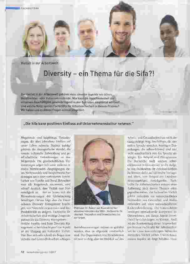 Vorschauseite 1: Diversity ein Thema für die Sifa? !