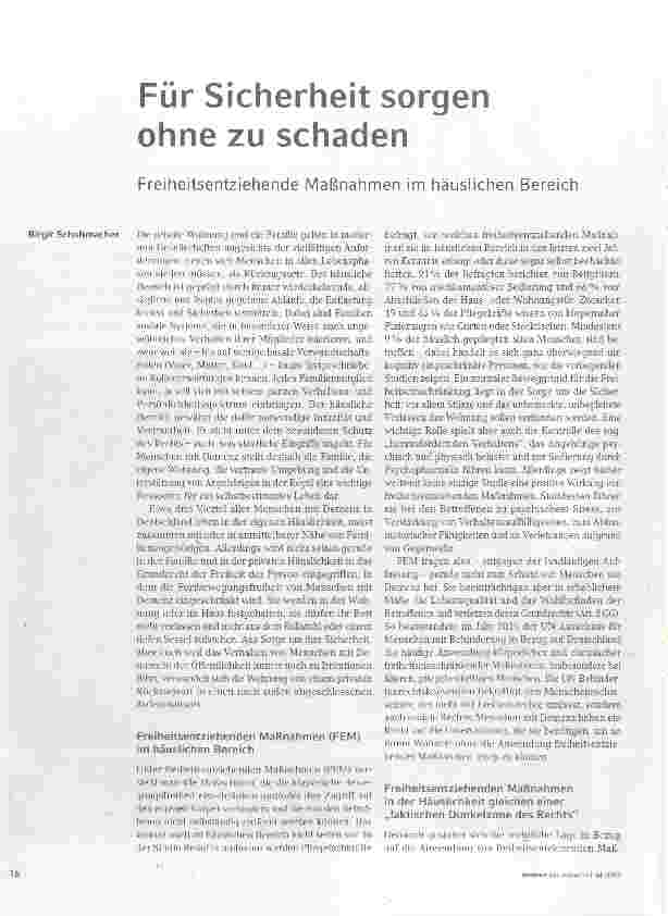 Vorschauseite 1: Für Sicherheit sorgen ohne zu schaden