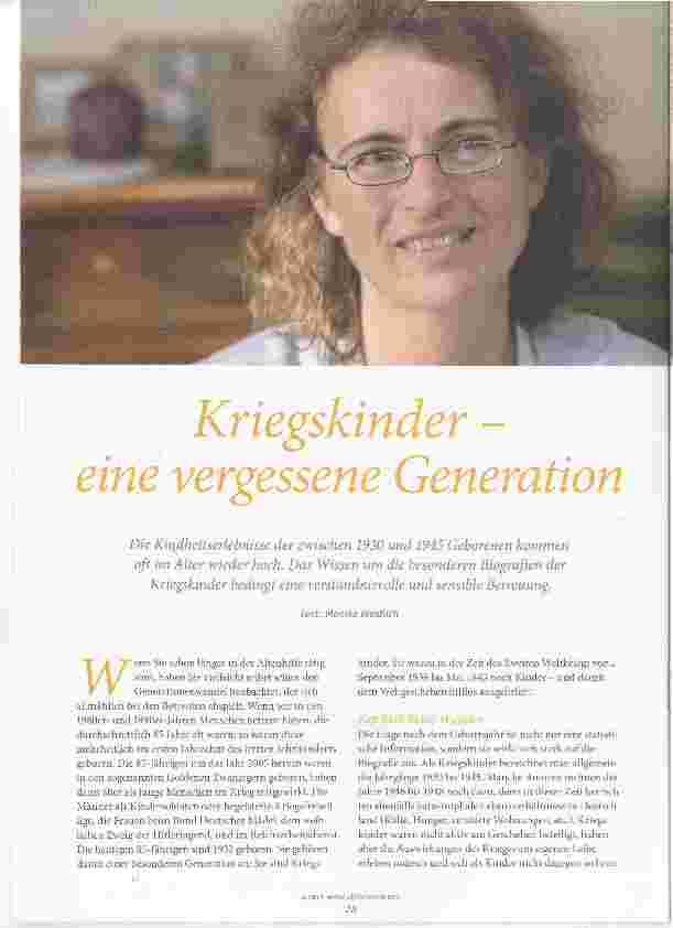 Vorschauseite 1: Kriegskinder - eine vergessene Generation