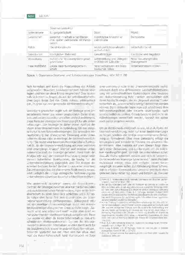Vorschauseite 2: Hybride sozialwirtschaftliche Unternehmen auf der Suche nach hybriden StrategienTeil 1