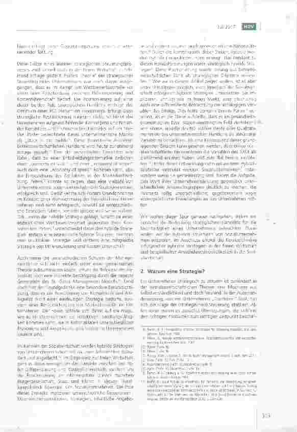 Vorschauseite 3: Hybride sozialwirtschaftliche Unternehmen auf der Suche nach hybriden StrategienTeil 1