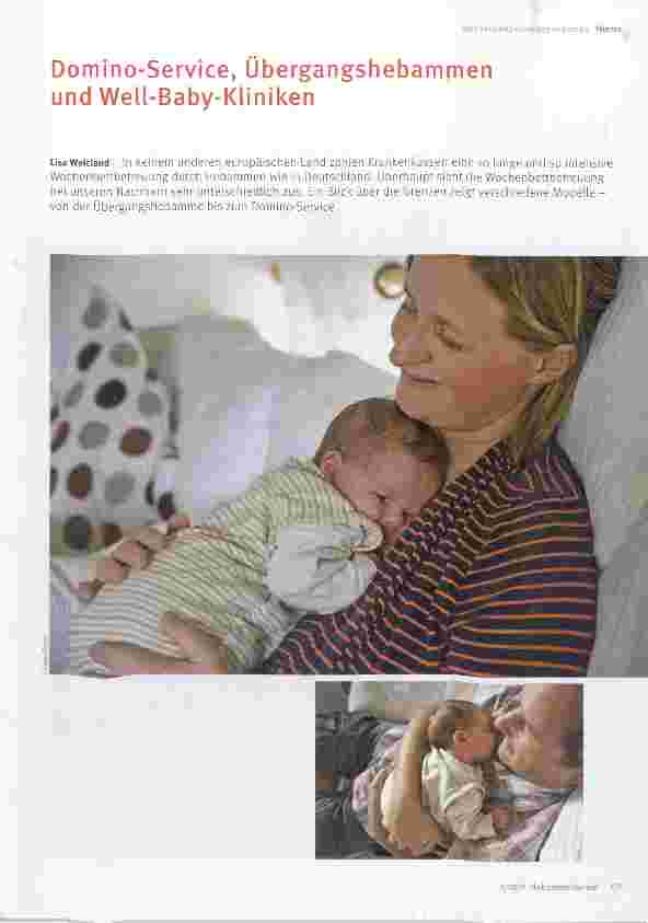 Vorschauseite 1: Domino-Service, Übergangshebammen und Well-Baby-Kliniken