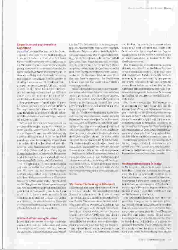 Vorschauseite 3: Domino-Service, Übergangshebammen und Well-Baby-Kliniken
