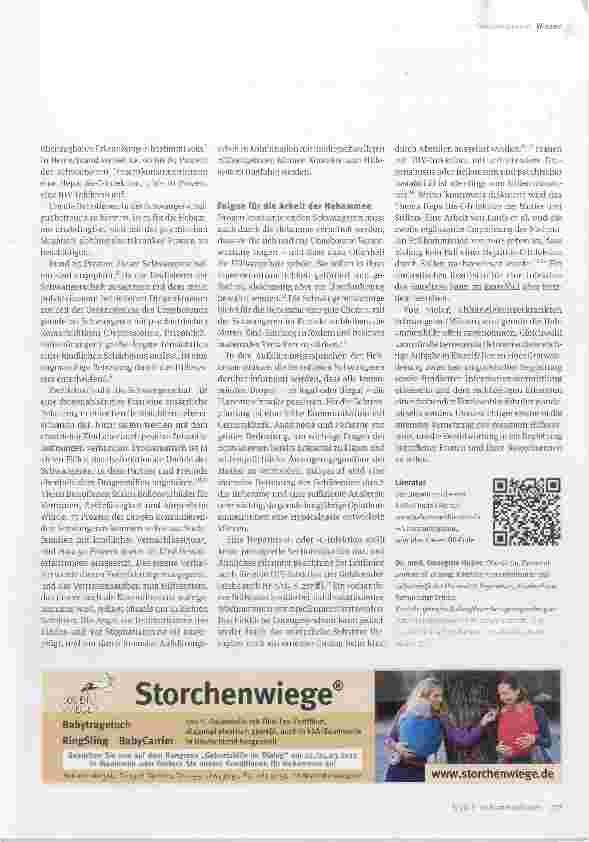 Vorschauseite 3: Drogenkonsum in der Schwangerschaft eine Herausforderung für Hebammen