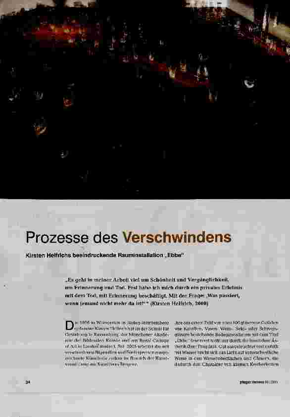 Vorschauseite 1: Prozesse des Verschwindens