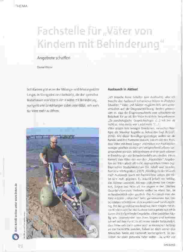 Vorschauseite 1: Fachstelle für„Väter von Kindern mit Behinderung