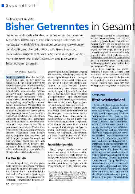 Vorschauseite 1: Bisher Getrenntes in Gesamtsicht vereinigen