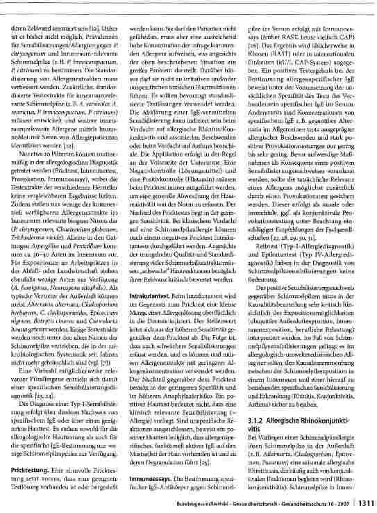 Vorschauseite 4: Schimmelpilzbelastung in Innenräumen - Befunderhebung, gesundheitliche Bewertung und Maßnahmen