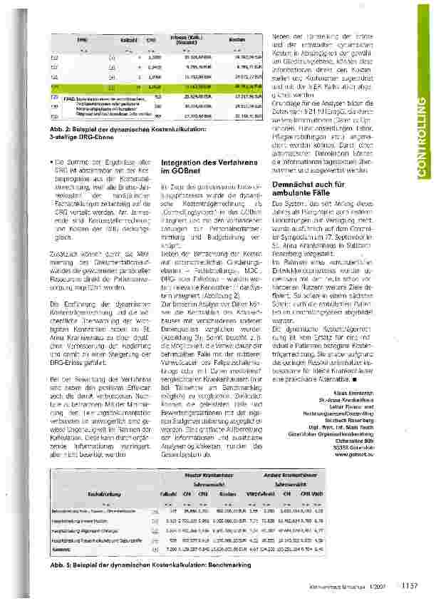 Vorschauseite 3: Alternative: Dynamische Kostenträgerrechnung