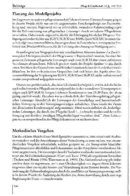 Vorschauseite 4: Auswirkungen von Vergütungsregelungen in der häuslichen Pflege