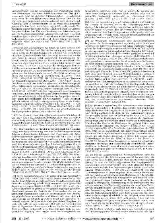Vorschauseite 2: Rechtmäßigkeit eines Unterstützungsstreiks