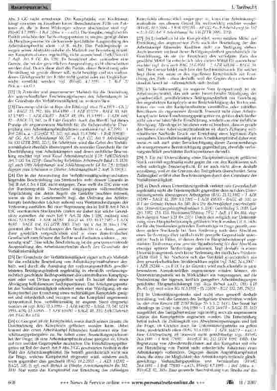 Vorschauseite 3: Rechtmäßigkeit eines Unterstützungsstreiks