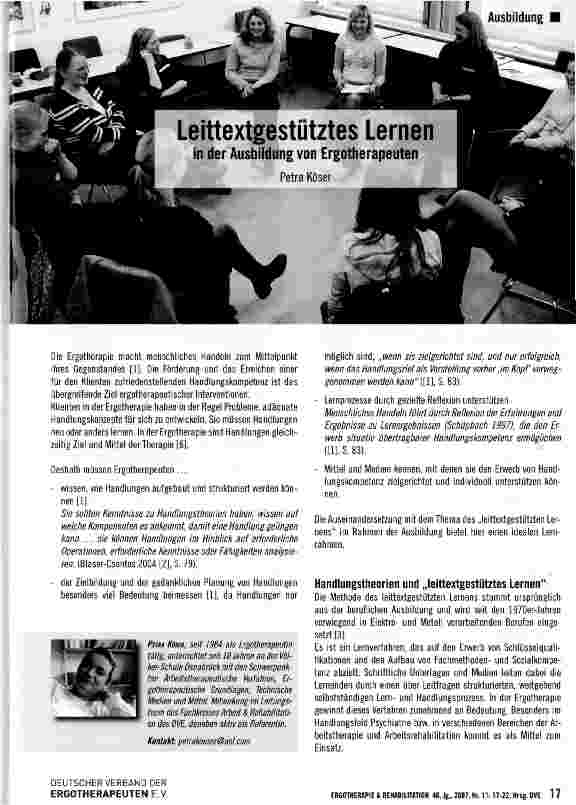 Vorschauseite 1: Leittextgestütztes Lernen