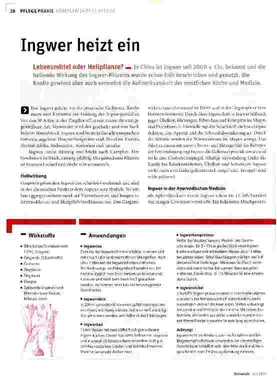 Vorschauseite 1: Ingwer heizt ein