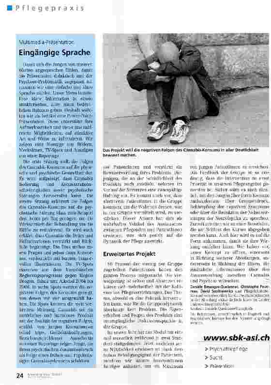 Vorschauseite 3: Cannabis-Konsum: Negative folgen bewusst machen