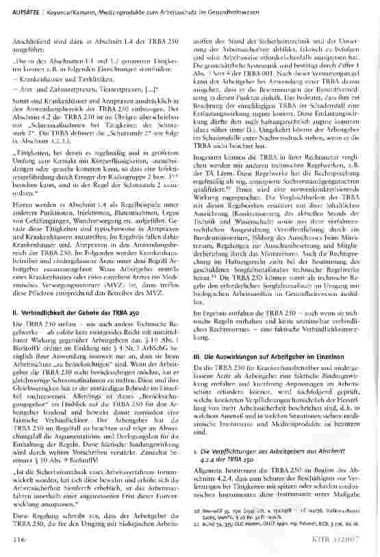 Vorschauseite 4: Medizinprodukte zum Arbeitsschutz im Gesundheitswesen - die Folgen der Neufassung der TRBA 250 für Krankenhäuser und Arztpraxen