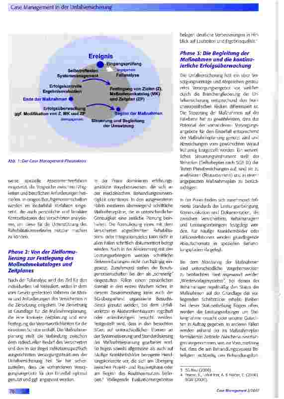 Vorschauseite 2: Case Management in der Unfallversicherung