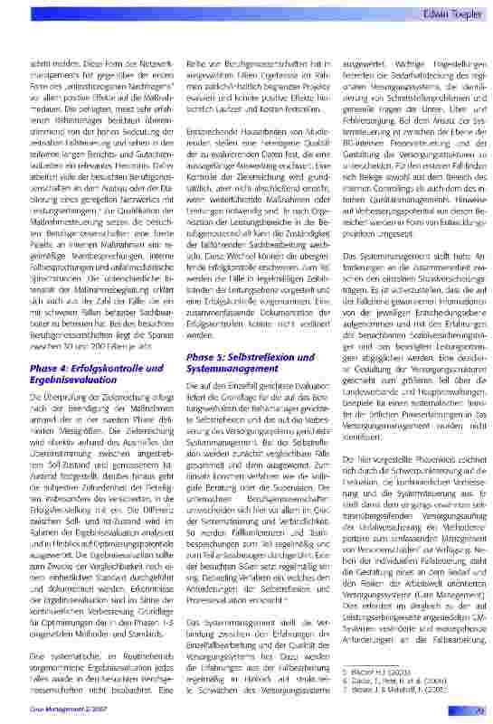 Vorschauseite 3: Case Management in der Unfallversicherung