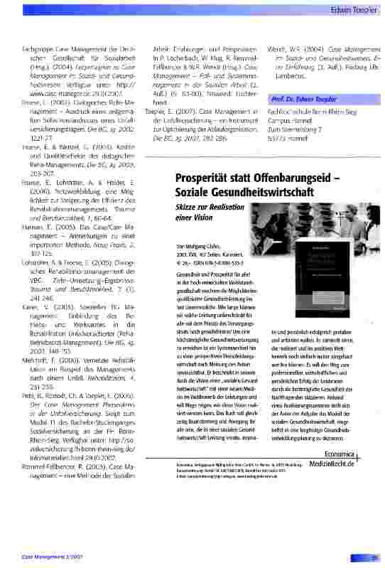 Vorschauseite 5: Case Management in der Unfallversicherung