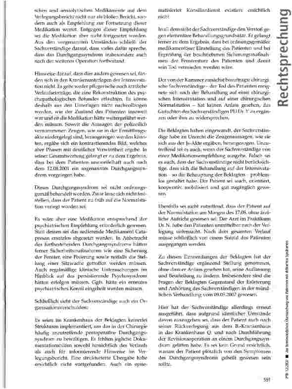Vorschauseite 3: Sterbenlassen des eigenen Kindes widerspricht nicht dessen Wohl bei denkbar schwersten irreversiblen Gesundheitsschädigungen
