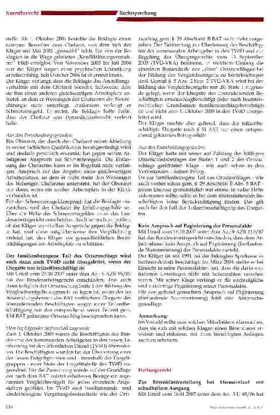 Vorschauseite 2: Aktuelles aus der Rechtsprechung