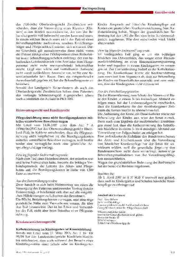 Vorschauseite 3: Aktuelles aus der Rechtsprechung