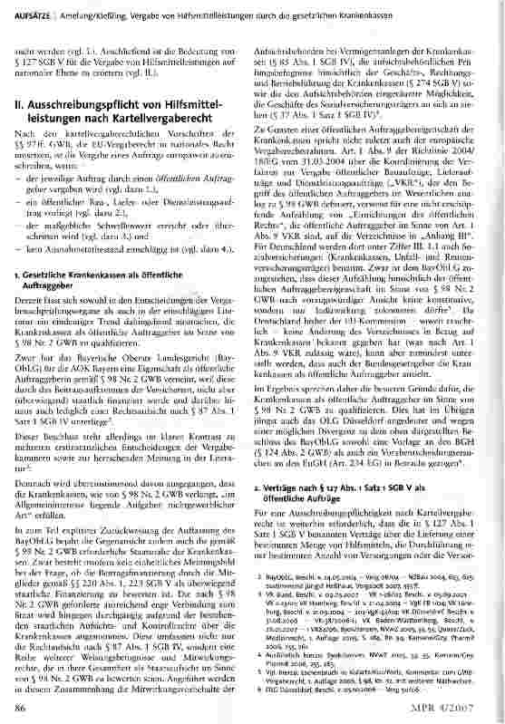 Vorschauseite 2: Die Vergabe von Hilfsmittelleistungen durch die gesetzlichen Krankenkassen - Eine Darstellung im Lichte des GKV-Wettbewerbsstärkungsgesetzes
