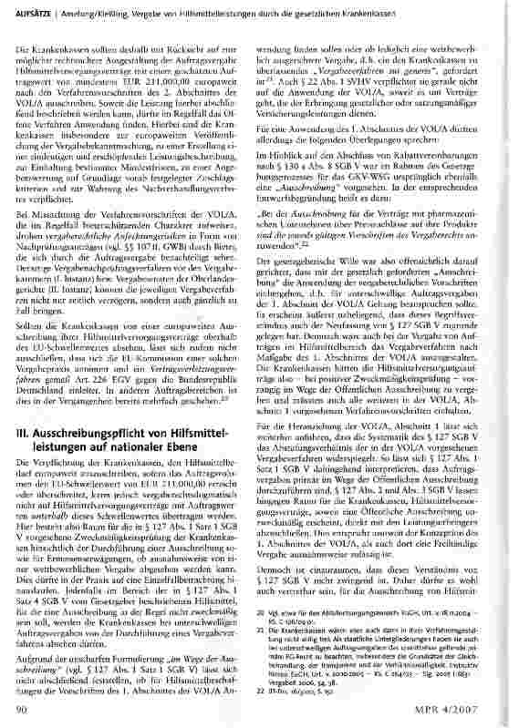Vorschauseite 6: Die Vergabe von Hilfsmittelleistungen durch die gesetzlichen Krankenkassen - Eine Darstellung im Lichte des GKV-Wettbewerbsstärkungsgesetzes