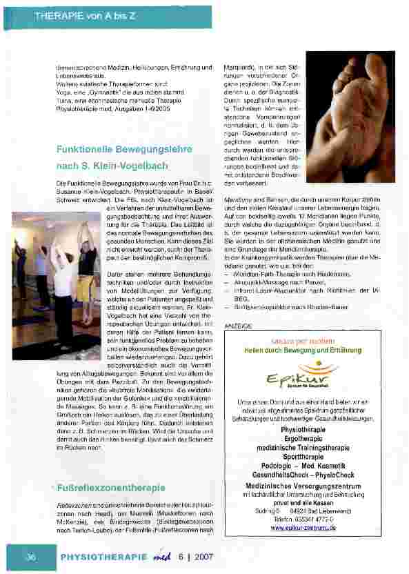 Vorschauseite 6: Therapien von A bis Z E und F